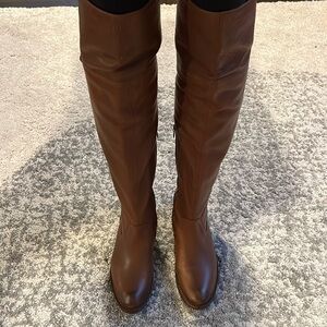 FRYE Shirley brown over-the-knee boots